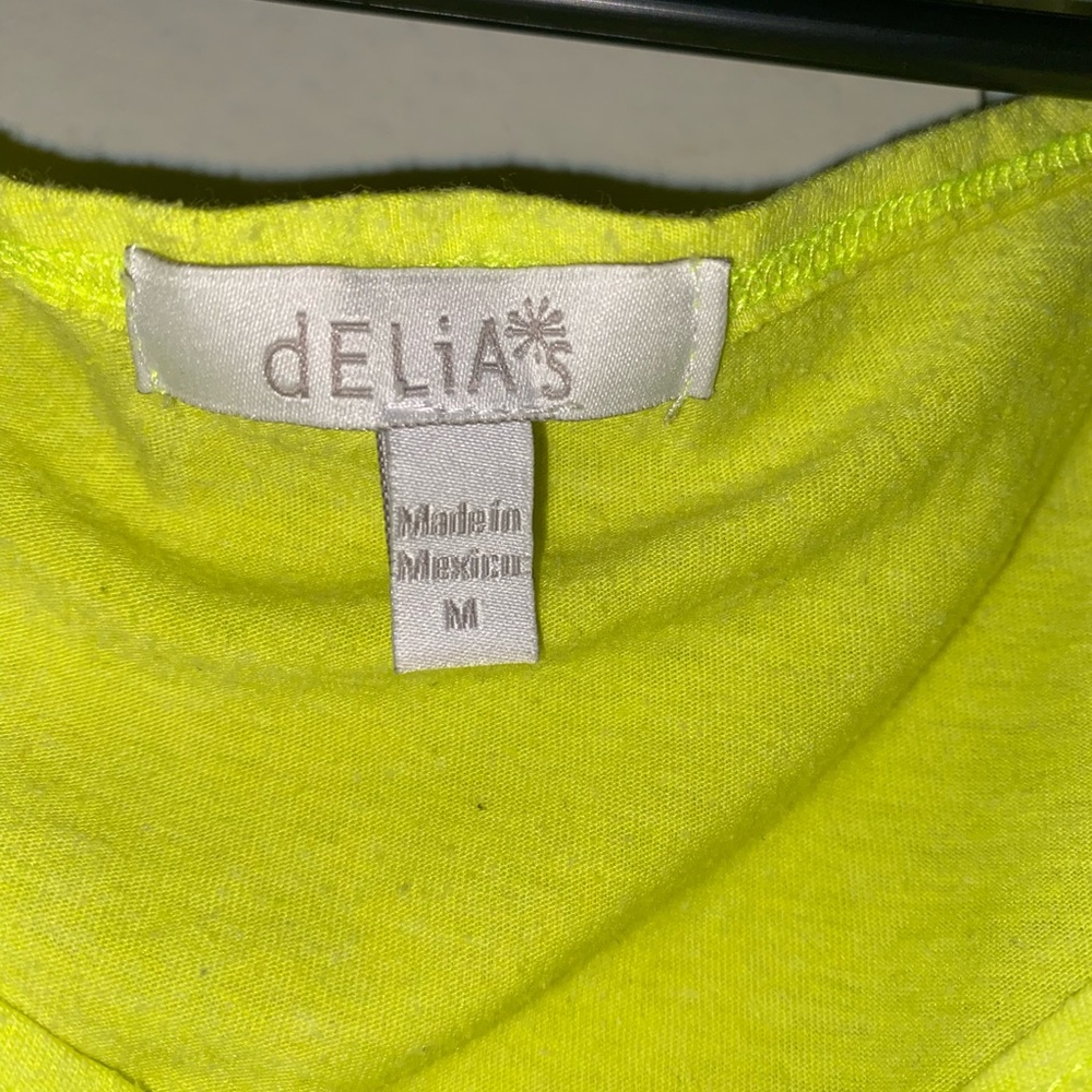 Neon Yellow Crop - Picture 2 of 3